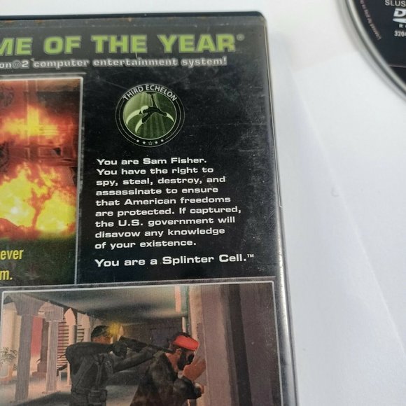 Splinter Cell Tom Clancys Black Case PS2 Game/Booklet *MINOR WEAR - Picture 4 of 14